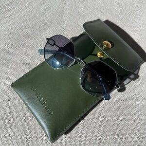 Longchamp Olive Green Sunglasses Set